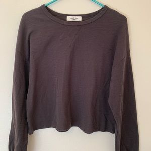 CJLA Grey Kayce Ribbed Top | S